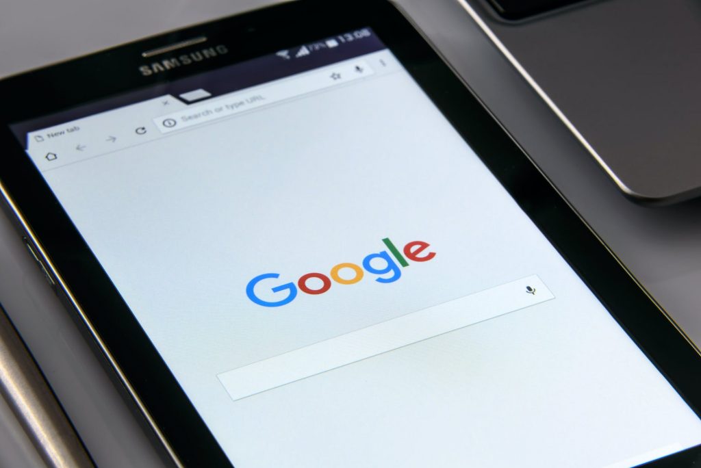 Поисковая система Google - планшет