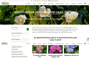 Разработка интернет-магазин многолетних растений для сада blumgarden.ru